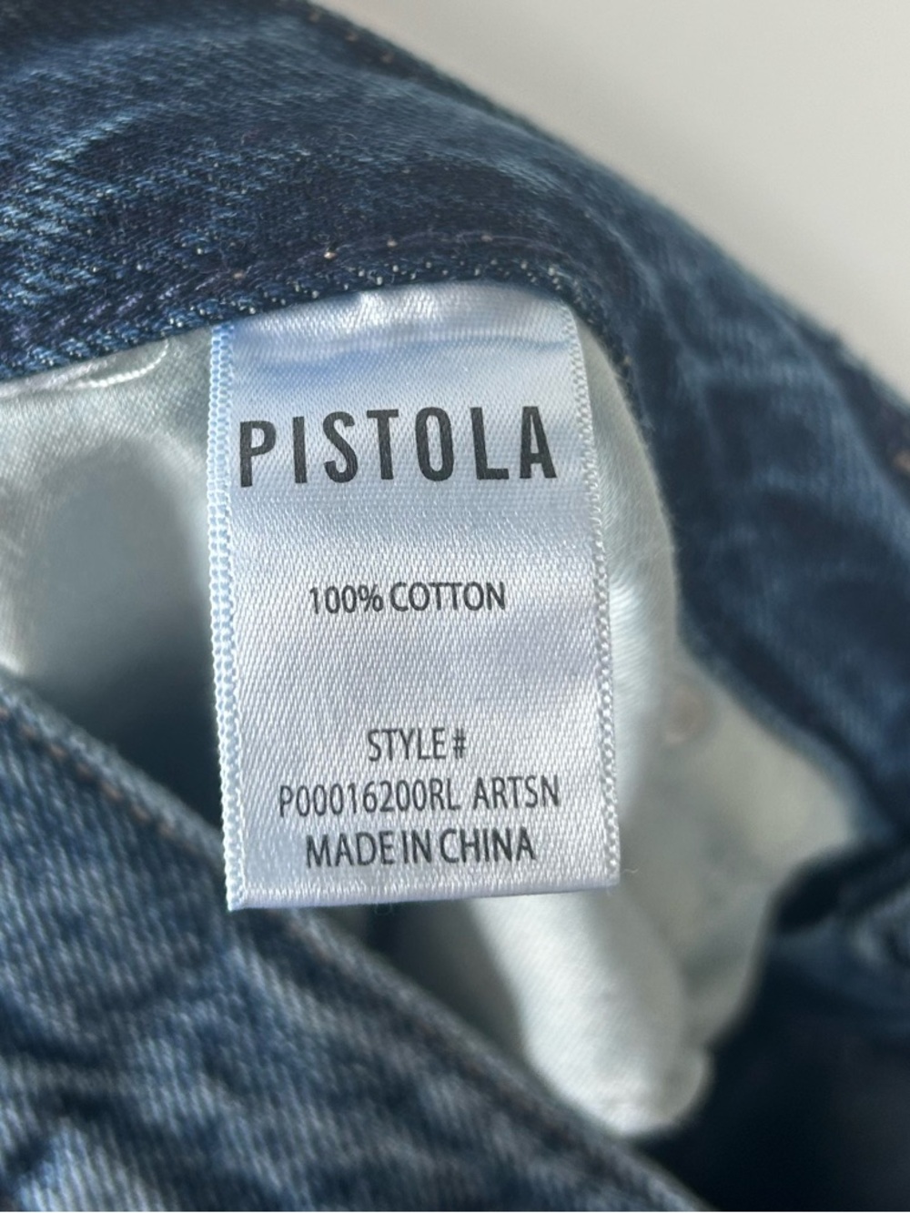 Pistola Lexi Mid-Rise Bowed Straight-Leg Jeans in Artisan Wash Size 30 - Picture 9 of 9